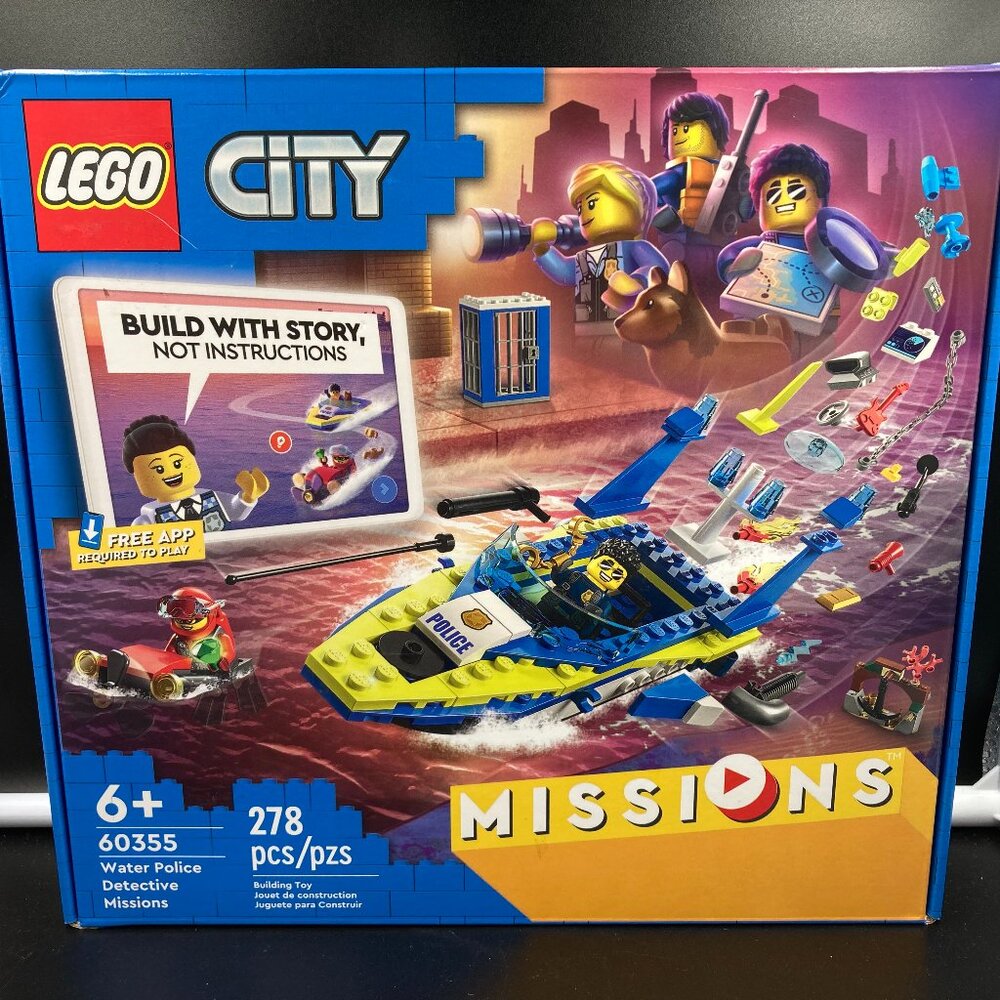 Lego CITY Water Police Detective Missions 278 Pcs #60355